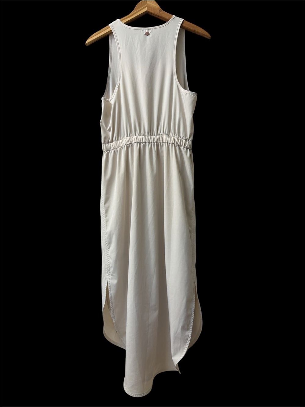 NWOT CALIA by Carrie Underwood Sleeveless Drawstring Midi Dress in Birch Medium - Picture 7 of 8